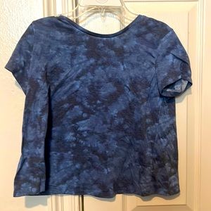 Girl’s Youth Old Navy Activewear Open-Back Blue Crop Top